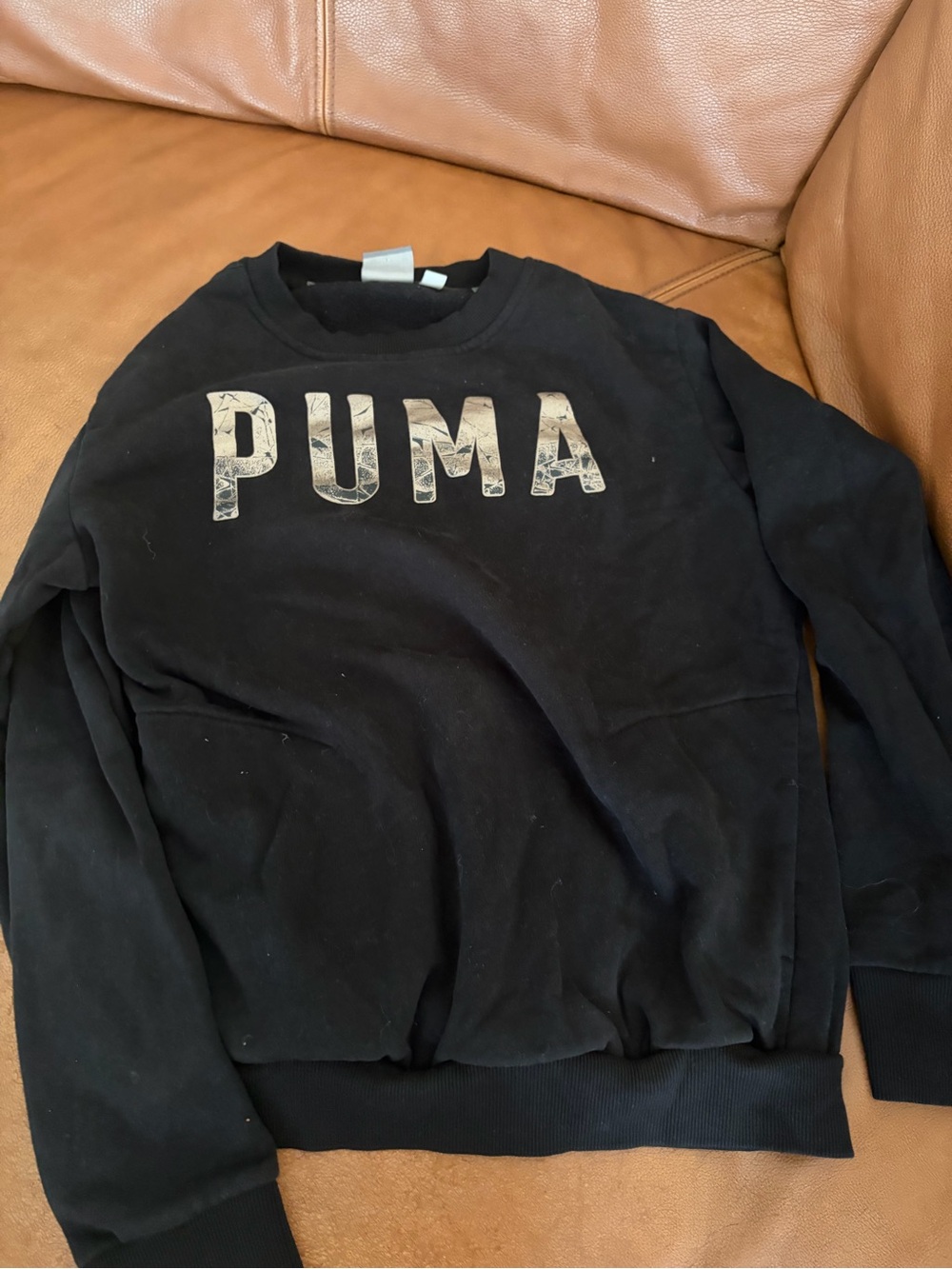 Puma Black Crewneck Sweatshirt